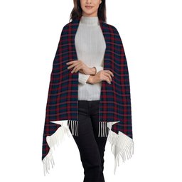 ScotsTee Shop Scottish Evans of Wales Solf Tartan Plaid Tassel Winter Scarf