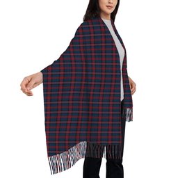 ScotsTee Shop Scottish Evans of Wales Solf Tartan Plaid Tassel Winter Scarf