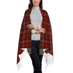 ScotsTee Shop Scottish Donald of Staffa_s Sett Solf Tartan Plaid Tassel Winter Scarf