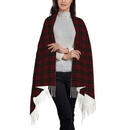 ScotsTee Shop Scottish Donald of Glencoe Solf Tartan Plaid Tassel Winter Scarf