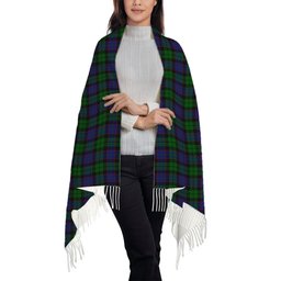 ScotsTee Shop Scottish Ferguson of Balquhidder Solf Tartan Plaid Tassel Winter Scarf