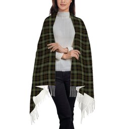 ScotsTee Shop Scottish Forbes of Druminnor Solf Tartan Plaid Tassel Winter Scarf