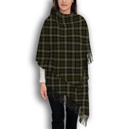 ScotsTee Shop Scottish Forbes of Druminnor Solf Tartan Plaid Tassel Winter Scarf