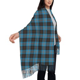 ScotsTee Shop Scottish Garden Solf Tartan Plaid Tassel Winter Scarf