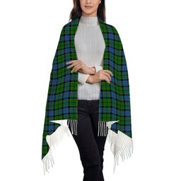 ScotsTee Shop Scottish Forsyth 1795 Solf Tartan Plaid Tassel Winter Scarf