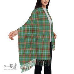 ScotsTee Shop Scottish Gayre Modern Solf Tartan Plaid Tassel Winter Scarf