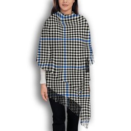 ScotsTee Shop Scottish Gladstanes Modern Solf Tartan Plaid Tassel Winter Scarf