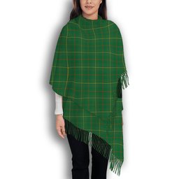 ScotsTee Shop Scottish Galloway Green Ancient Solf Tartan Plaid Tassel Winter Scarf