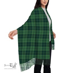 ScotsTee Shop Scottish Erskine Hunting Modern Solf Tartan Plaid Tassel Winter Scarf
