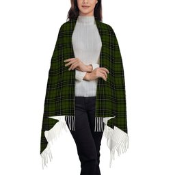 ScotsTee Shop Scottish MacLean Hunting Solf Tartan Plaid Tassel Winter Scarf