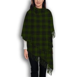 ScotsTee Shop Scottish MacLean Hunting Solf Tartan Plaid Tassel Winter Scarf