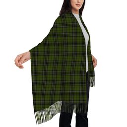 ScotsTee Shop Scottish MacLean Hunting Solf Tartan Plaid Tassel Winter Scarf
