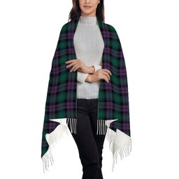 ScotsTee Shop Scottish McArthur of Milton Modern Solf Tartan Plaid Tassel Winter Scarf