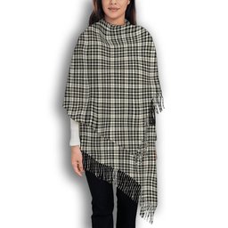 ScotsTee Shop Scottish Scott Black and White Ancient Solf Tartan Plaid Tassel Winter Scarf