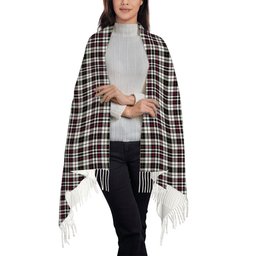 ScotsTee Shop Scottish Little Arisaid Modern Solf Tartan Plaid Tassel Winter Scarf