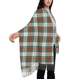 ScotsTee Shop Scottish MacBeth Dress Ancient Solf Tartan Plaid Tassel Winter Scarf