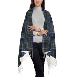 ScotsTee Shop Scottish Ogilvie (Ogilvy) Hunting Modern Solf Tartan Plaid Tassel Winter Scarf