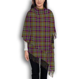 ScotsTee Shop Scottish Wexford County, Crest Range Solf Tartan Plaid Tassel Winter Scarf