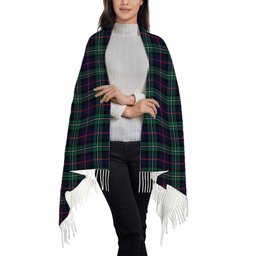 ScotsTee Shop Scottish McPhail Hunting Modern Solf Tartan Plaid Tassel Winter Scarf