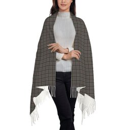 ScotsTee Shop Scottish Thomson Dress Grey Solf Tartan Plaid Tassel Winter Scarf