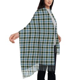 ScotsTee Shop Scottish MacKendrick Dress Solf Tartan Plaid Tassel Winter Scarf