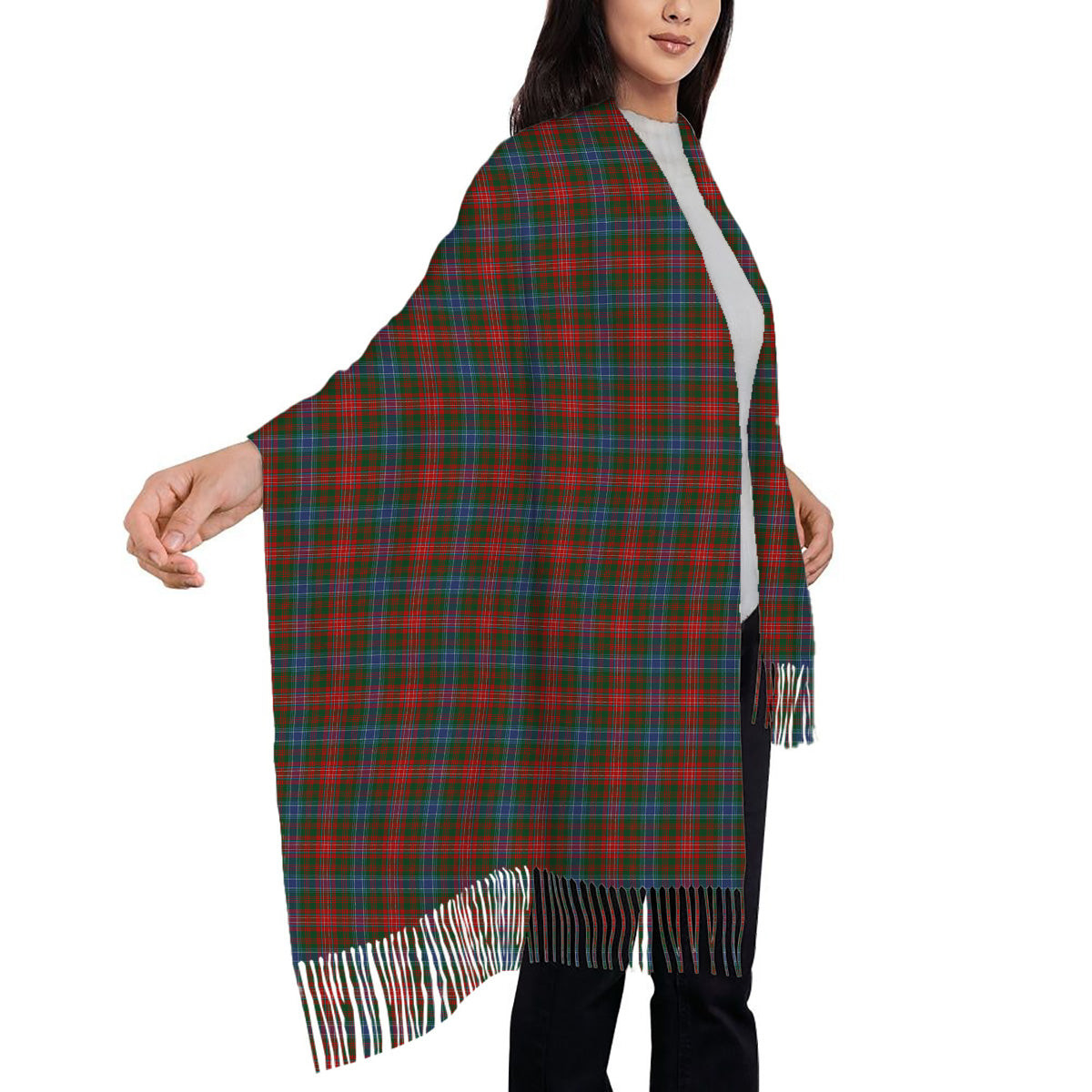 ScotsTee Shop Scottish Wilson Janet 2 Solf Tartan Plaid Tassel Winter Scarf