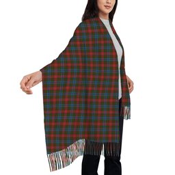 ScotsTee Shop Scottish Wilson Janet 2 Solf Tartan Plaid Tassel Winter Scarf