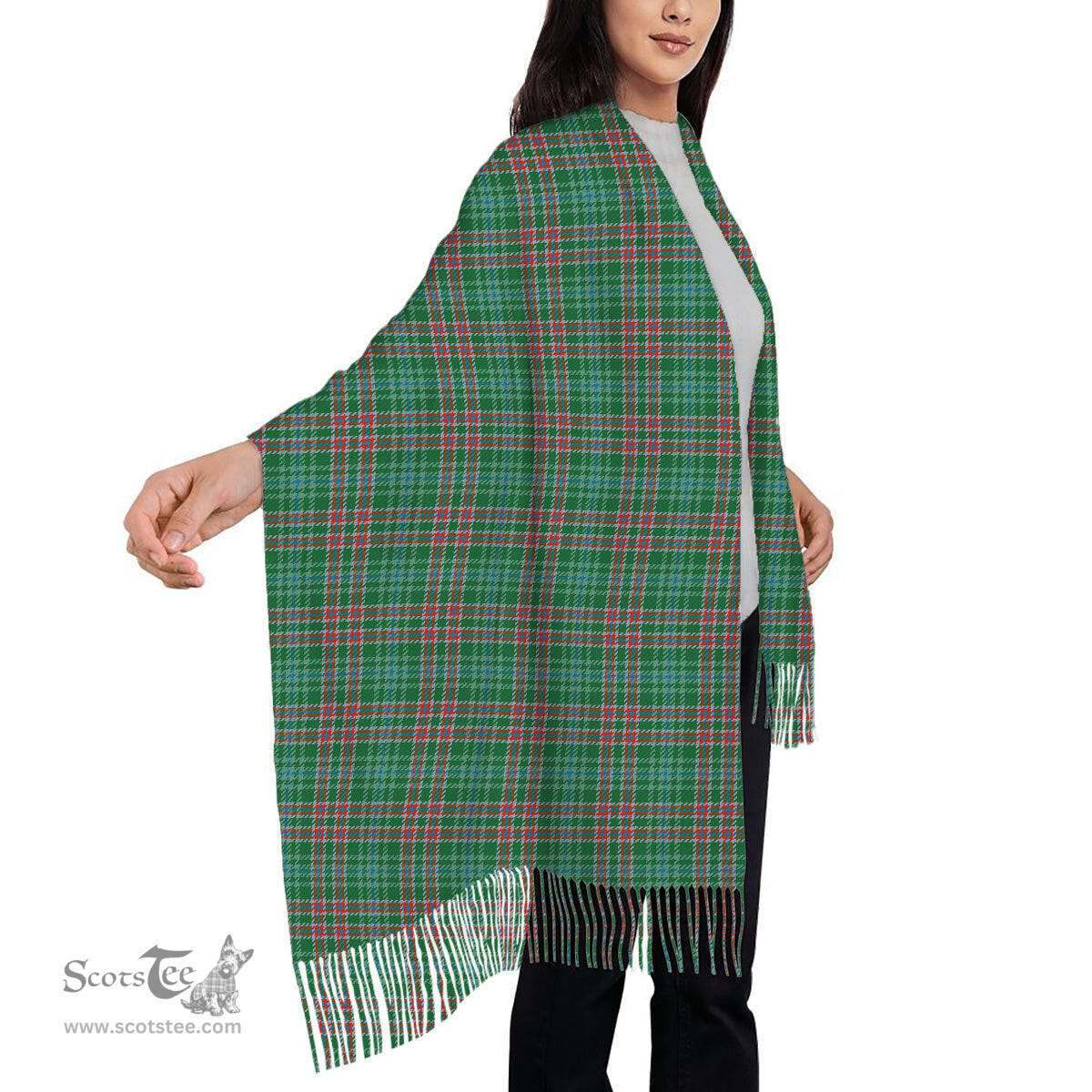 ScotsTee Shop Scottish Ralston USA Ancient Solf Tartan Plaid Tassel Winter Scarf