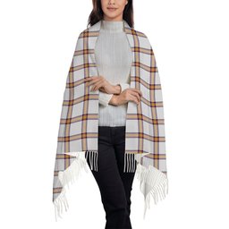 ScotsTee Shop Scottish Young Christina Modern Solf Tartan Plaid Tassel Winter Scarf