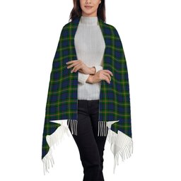 ScotsTee Shop Scottish Maitland Chief Solf Tartan Plaid Tassel Winter Scarf