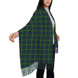 ScotsTee Shop Scottish Maitland Chief Solf Tartan Plaid Tassel Winter Scarf