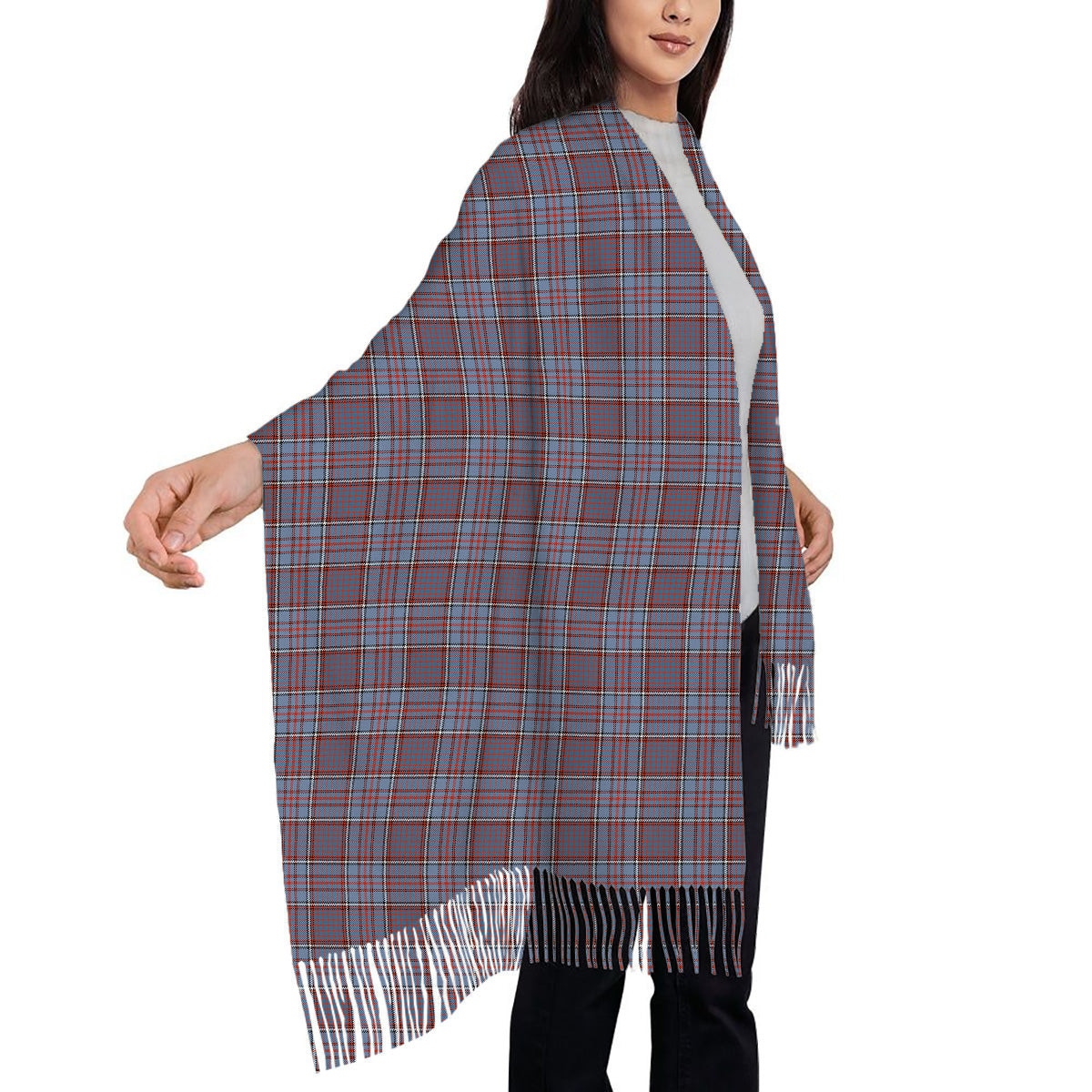 ScotsTee Shop Scottish Royal Canadian Air Force Ancient Solf Tartan Plaid Tassel Winter Scarf