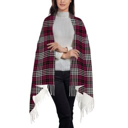 ScotsTee Shop Scottish Little of Morton Rigg Modern Solf Tartan Plaid Tassel Winter Scarf