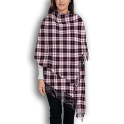 ScotsTee Shop Scottish McPherson Hunting Modern Solf Tartan Plaid Tassel Winter Scarf
