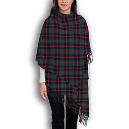 ScotsTee Shop Scottish Robertson of Struan Modern Solf Tartan Plaid Tassel Winter Scarf