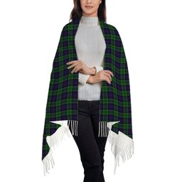 ScotsTee Shop Scottish Leslie Hunting Solf Tartan Plaid Tassel Winter Scarf