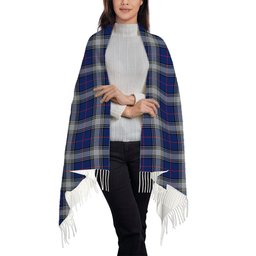 ScotsTee Shop Scottish Kinnaird Modern Solf Tartan Plaid Tassel Winter Scarf
