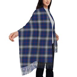 ScotsTee Shop Scottish Kinnaird Modern Solf Tartan Plaid Tassel Winter Scarf