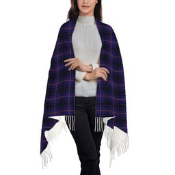 ScotsTee Shop Scottish MacIver of Strome Solf Tartan Plaid Tassel Winter Scarf
