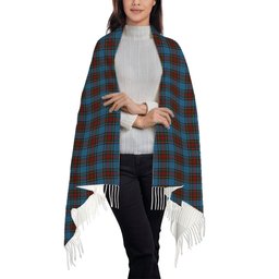 ScotsTee Shop Scottish Stewart Royal Blue Solf Tartan Plaid Tassel Winter Scarf