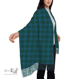 ScotsTee Shop Scottish Matheson Hunting Solf Tartan Plaid Tassel Winter Scarf