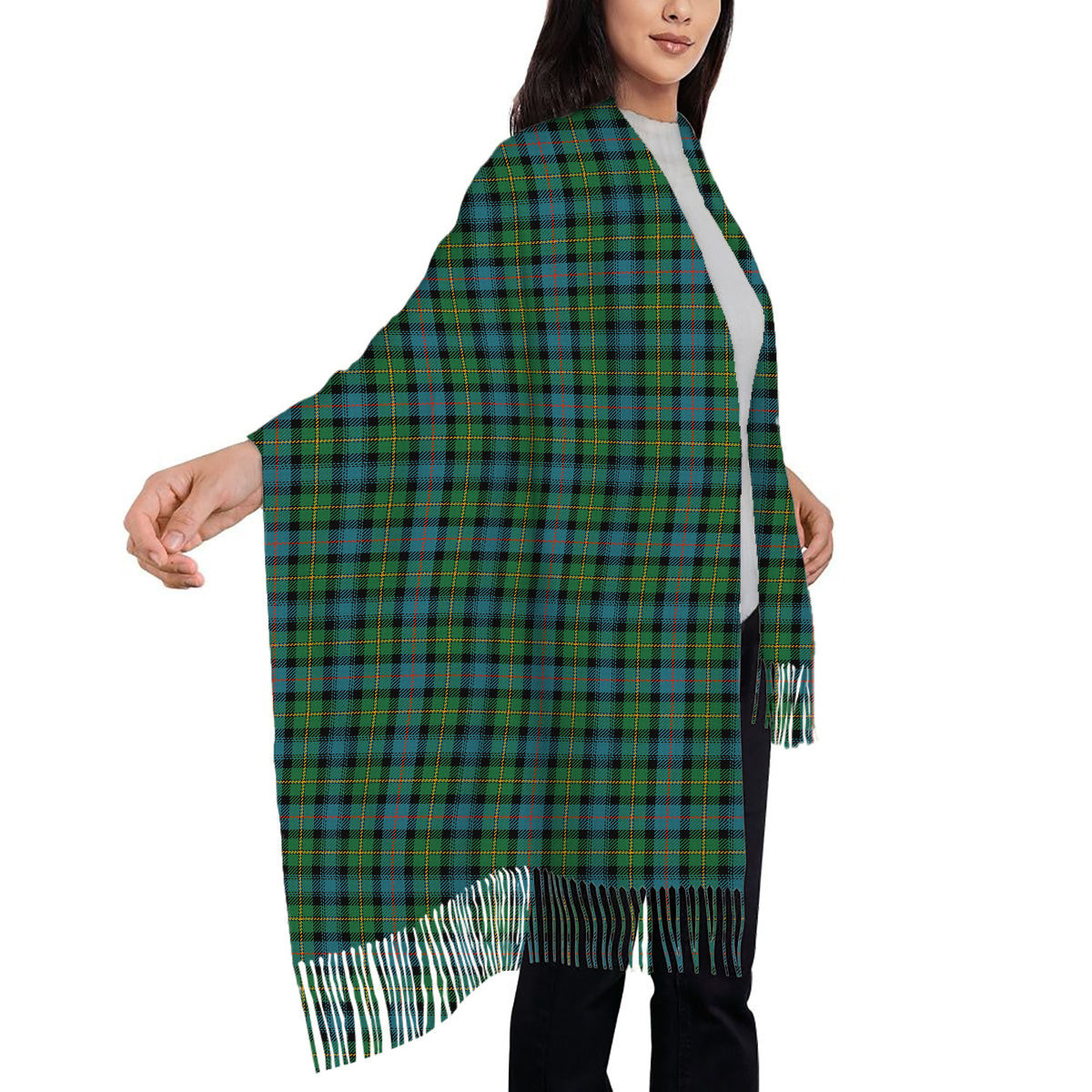 ScotsTee Shop Scottish MacLeod of Skye Ancient Solf Tartan Plaid Tassel Winter Scarf