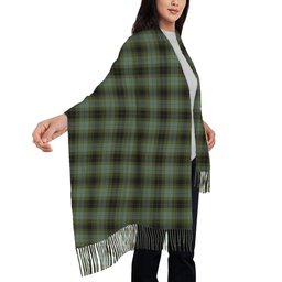 ScotsTee Shop Scottish MacIver Family Solf Tartan Plaid Tassel Winter Scarf