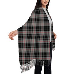 ScotsTee Shop Scottish Moffat Modern SC Solf Tartan Plaid Tassel Winter Scarf