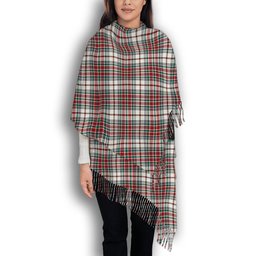 ScotsTee Shop Scottish McBain Dress Modern Solf Tartan Plaid Tassel Winter Scarf