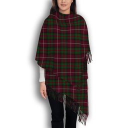 ScotsTee Shop Scottish Stewart of Bute Hunting Solf Tartan Plaid Tassel Winter Scarf