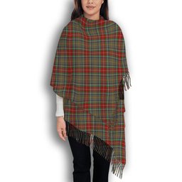 ScotsTee Shop Scottish Muirhead Hunting Modern Solf Tartan Plaid Tassel Winter Scarf