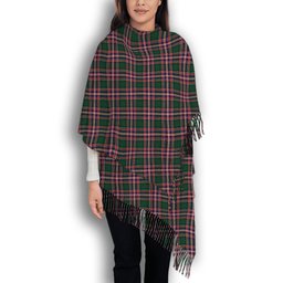 ScotsTee Shop Scottish McFarland Hunting Modern Solf Tartan Plaid Tassel Winter Scarf