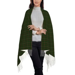 ScotsTee Shop Scottish MacKinnon Hunting Solf Tartan Plaid Tassel Winter Scarf