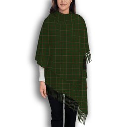 ScotsTee Shop Scottish MacKinnon Hunting Solf Tartan Plaid Tassel Winter Scarf